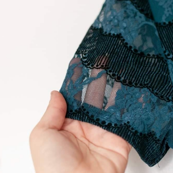 ModCloth Black and Blue Lace dress - Picture 6 of 9